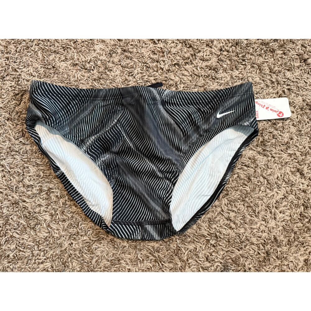 NWT Nike Performance Fly Swim Brief Men's Size 36 Drawstring Line Vacation Beach
